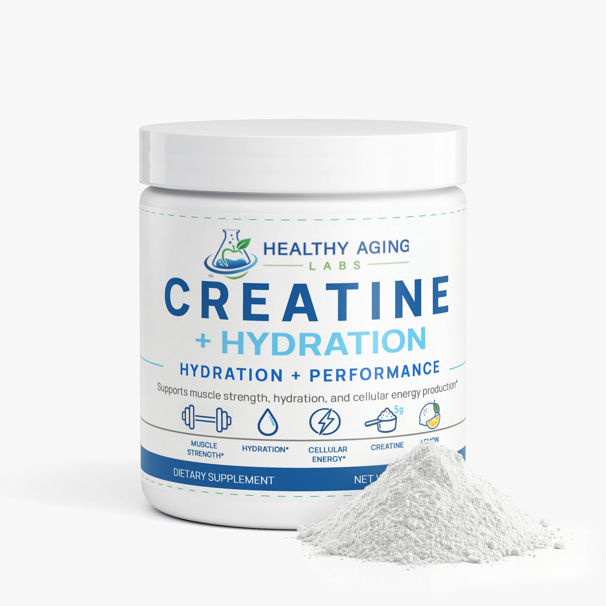 Creatine Monohydrate 5g + Electrolytes – Hydration Powder, 300g | Healthy Aging Labs