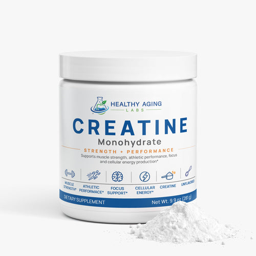 Creatine Monohydrate Powder – 5g Per Serving, 250g | Healthy Aging Labs