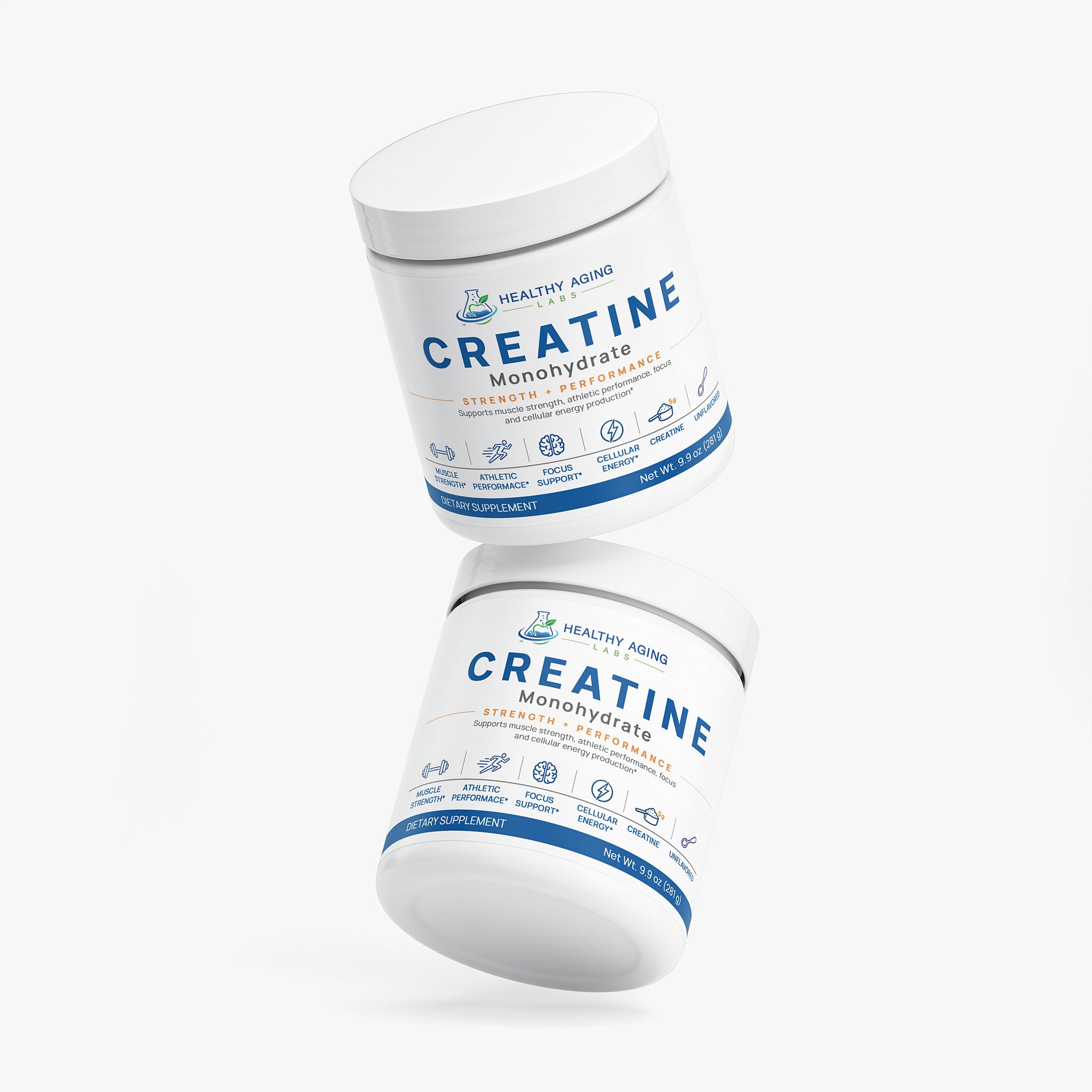 Creatine Monohydrate Powder – 5g Per Serving, 250g | Healthy Aging Labs