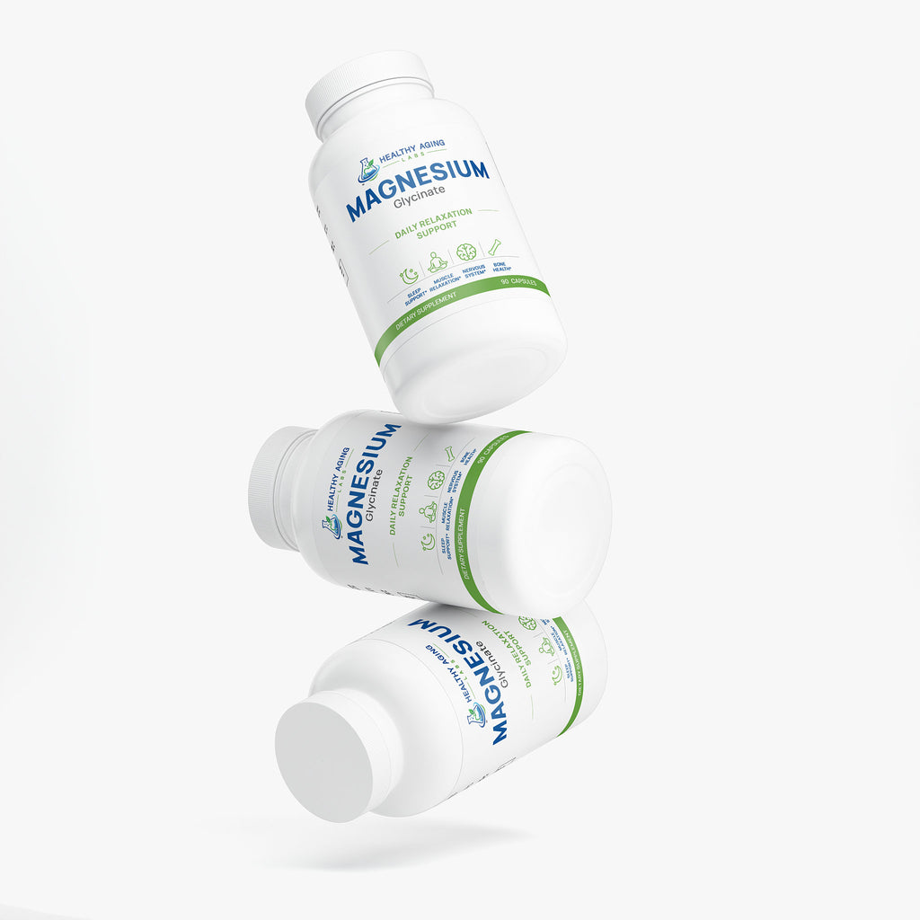 Magnesium Glycinate 275mg – Sleep, Muscle & Stress Support, 90 Capsules | Healthy Aging Labs