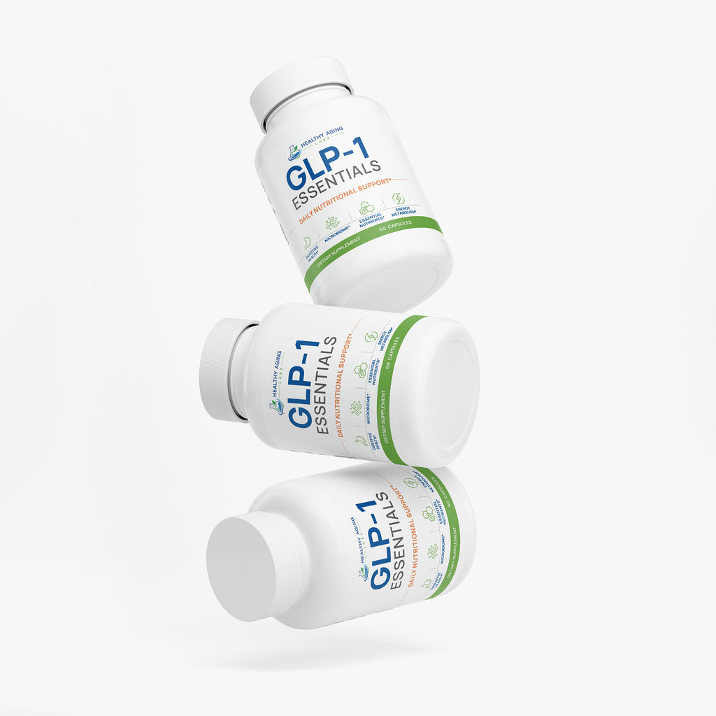 GLP-1 Essentials – Digestive Enzymes, Probiotics & B Vitamins, 60 Capsules | Healthy Aging Labs
