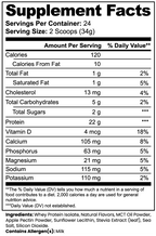 100% Whey Protein Isolate – Vanilla, 22g Protein, 805g | Healthy Aging Labs