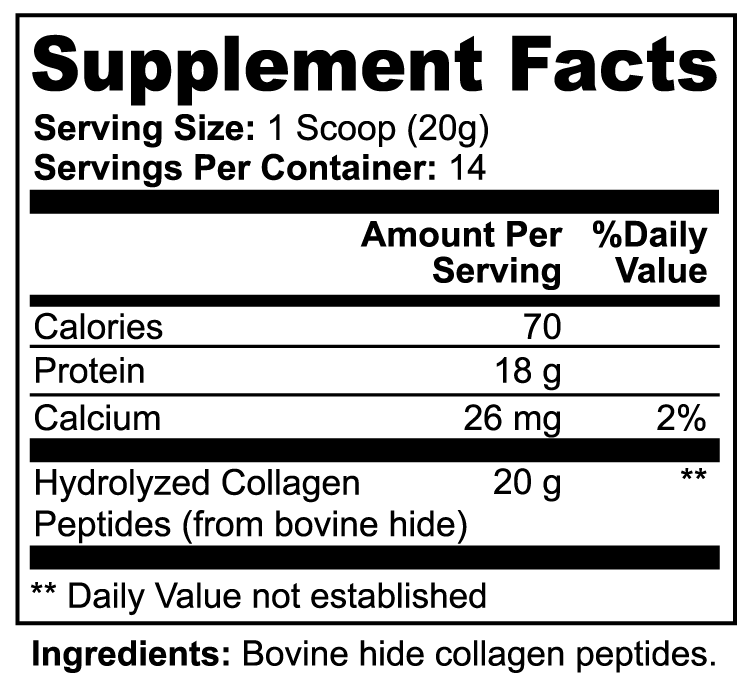 Grass-Fed Hydrolyzed Collagen Peptides Powder | Healthy Aging Labs
